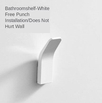 Black Robe Hook Wall Hook Towel Hook for Bathroom Coat Hook Rustproof Hook Hanger Clothes Hangers for Kitchen Hardware Bathroom: White 1PCS