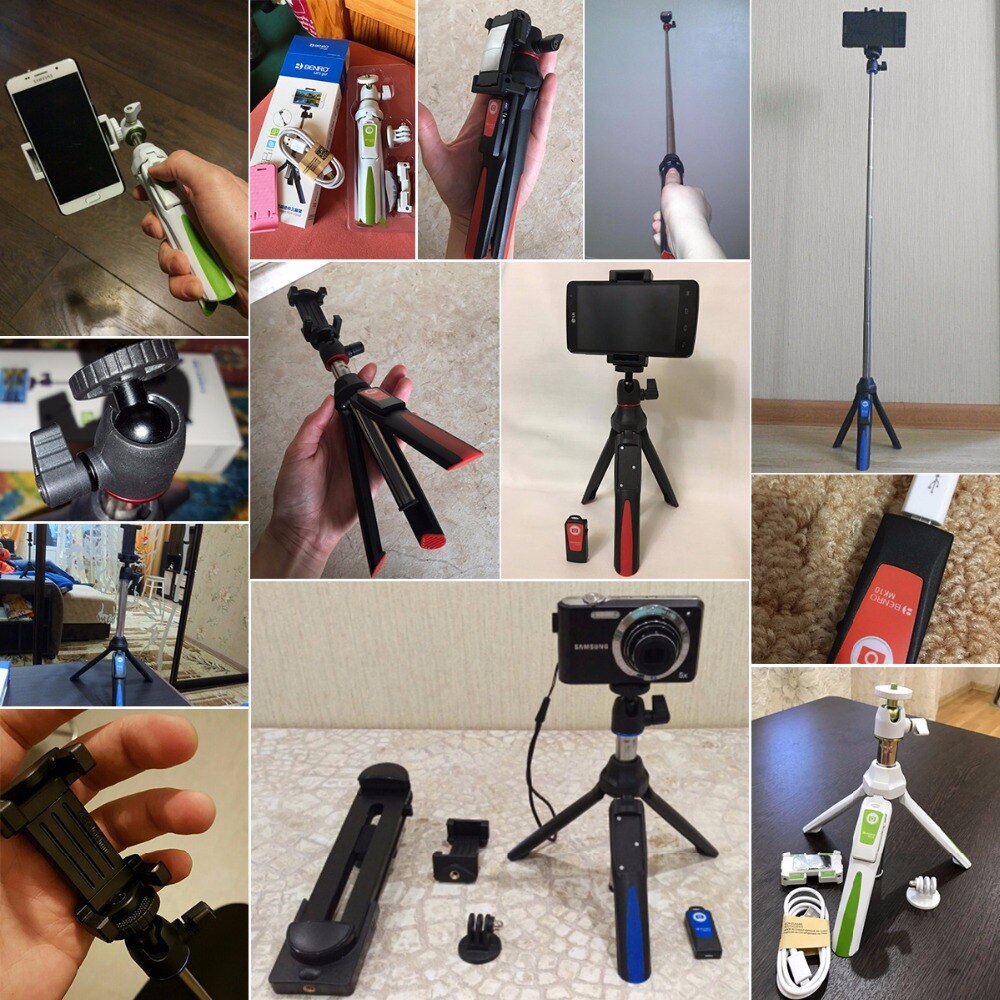 Benro mefoto  mk10 bluetooth selfie stick kolmijalka monopod 3 in 1 omakuva iphonelle huawei samsung gopro 7 6 5