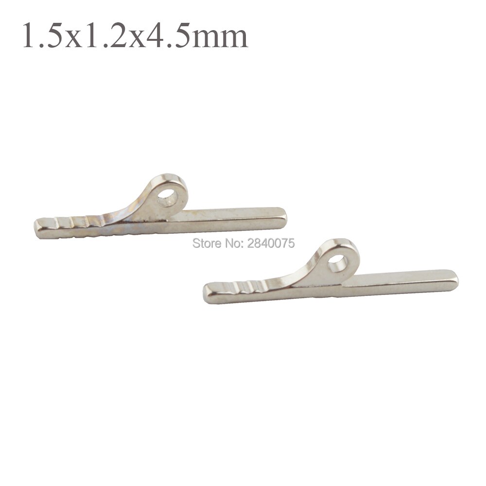 100pcs glasses hinge,hinges for eyeglass repairing universal hinges for eyeglasses 1.5x1.2x4.5mm: Default Title