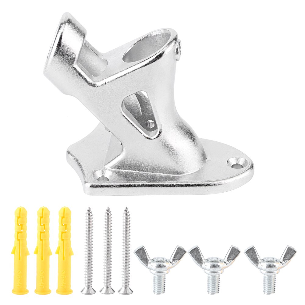 Stainless Steel Heavy Duty Outdoor Flagpole Bracket Stand Base Support Fixing Too For House