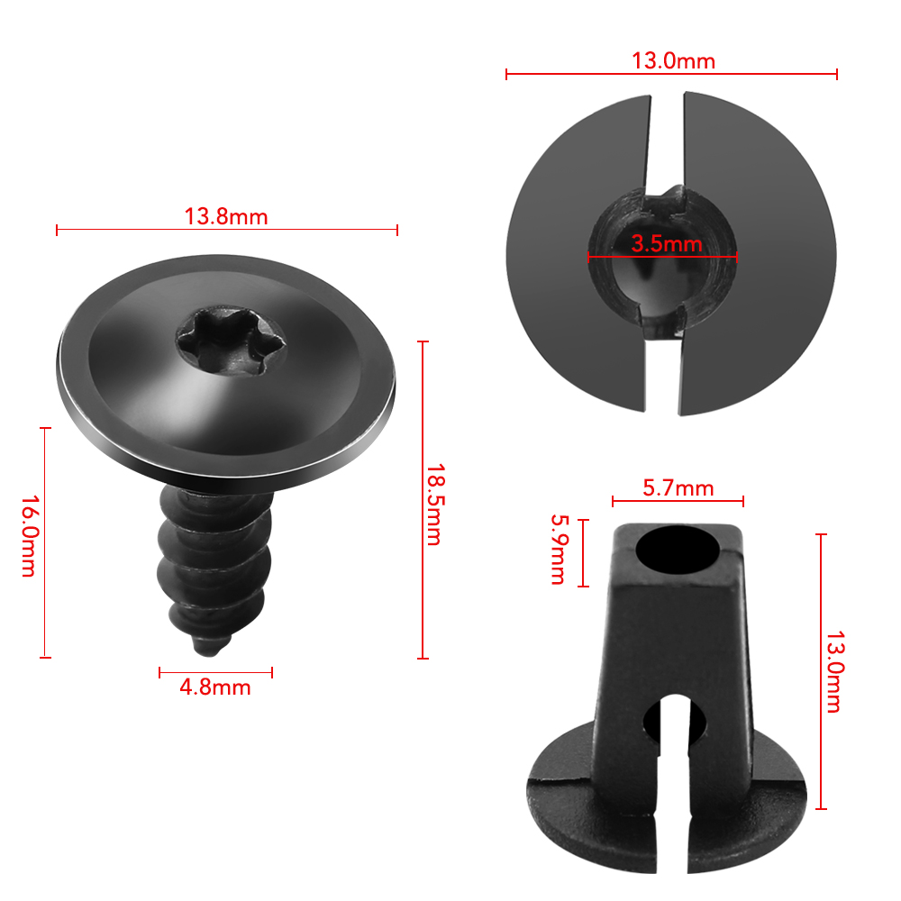 Clips de sujeción de guardabarros de coche para Skoda Octavia 2 A7 A5 reposabrazos ii Fabia Rapid Superb 1 3 Yeti Felicia Rs