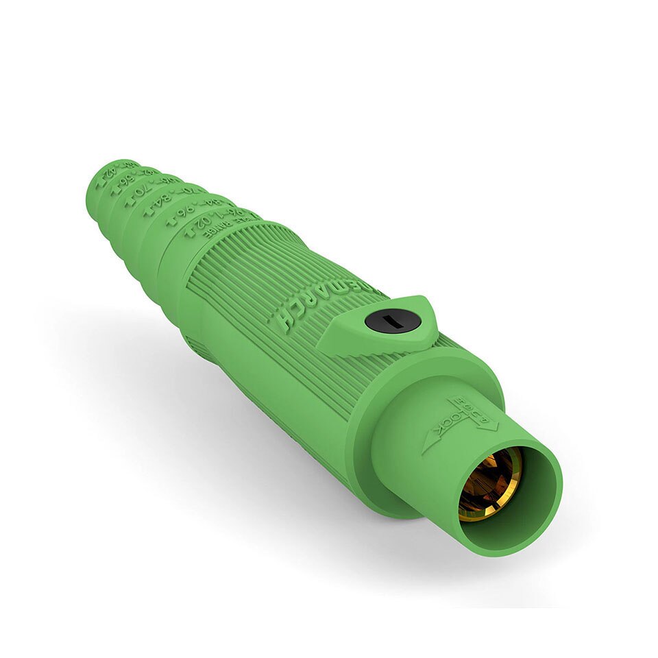 R-LOK 400A Female Plug American Standard Single Pole Power Connector Compatible with Camlock: Green