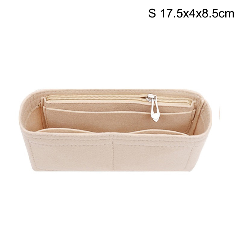1PC Felt Insert Bag Organizer, Makeup Organizers, Liner Perfect for Brand Women's Handbags For And Cosmetic Bags