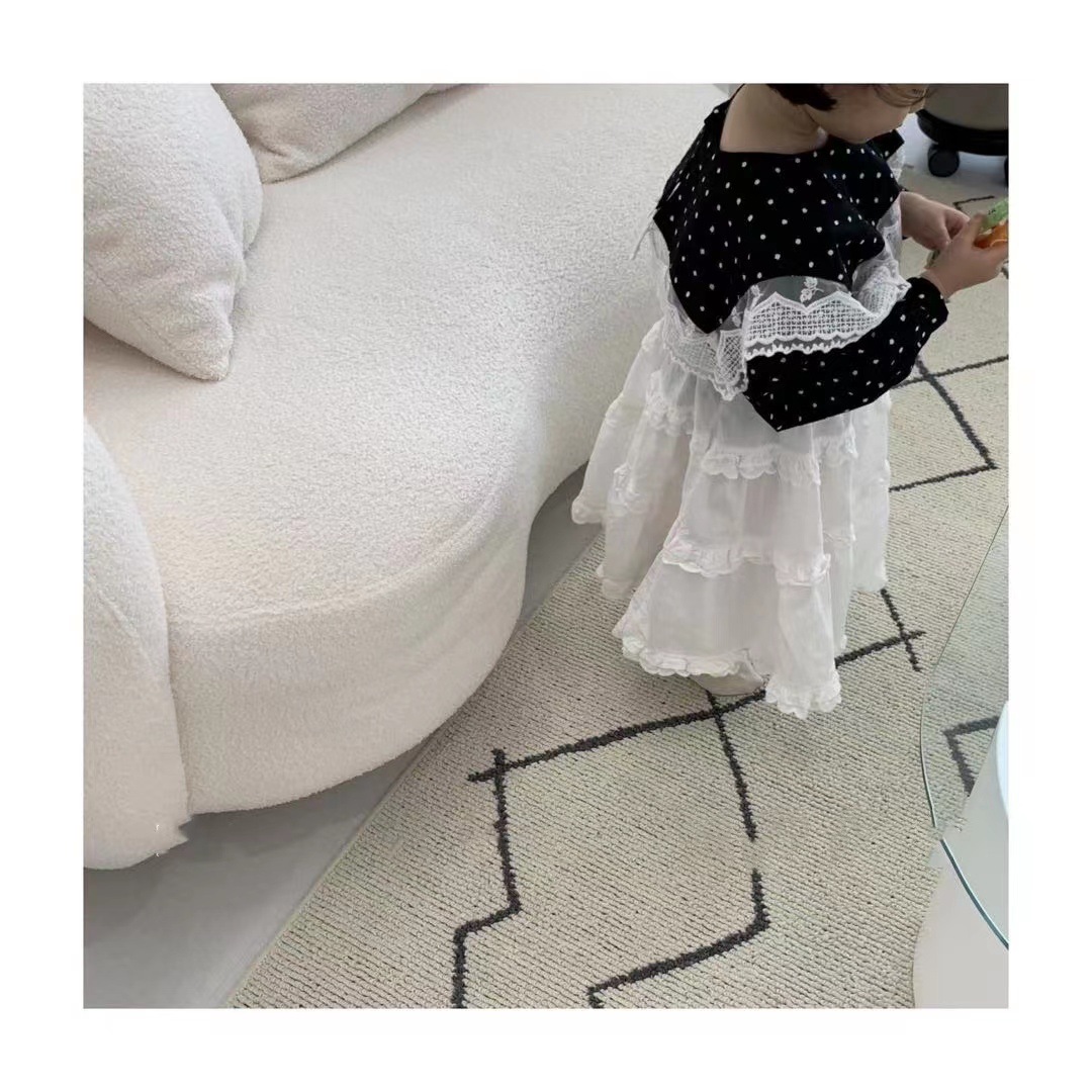 2022 abbigliamento per bambini coreano camicia da bavero grande in pizzo primavera coreana da bambina camicia da bavero retrò per bambini