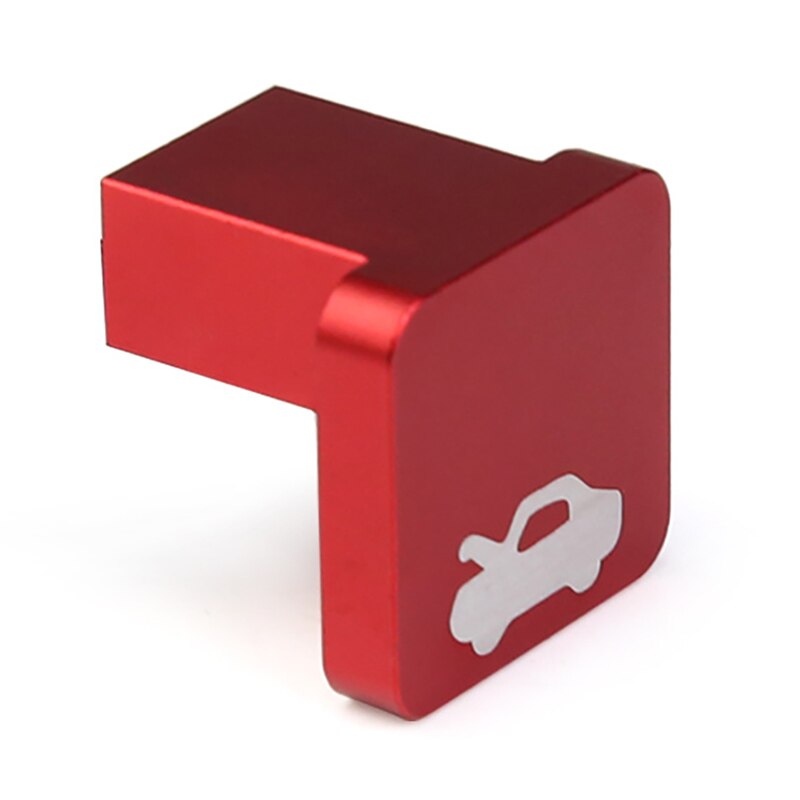 Aluminum Engine Cover Hood Latch Handle Engine Control Cover Handle Aluminum Cover Lock Control Switch Car Engine Cover Lock: red