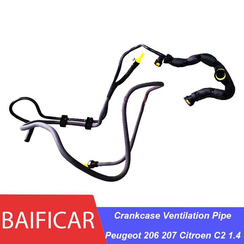 Baificar-tubo de ventilación del cárter, manguera de inyección de combustible 1574C1 para Peugeot 206 207 Citroen C2 1,4,