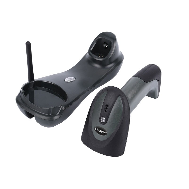 Handheld 2D Cmos Draadloze Smart Barcode Reader Met Standaard 433Mhz Qr Code Scanner Met Geheugen Evawgib Fabricage Usb Interface
