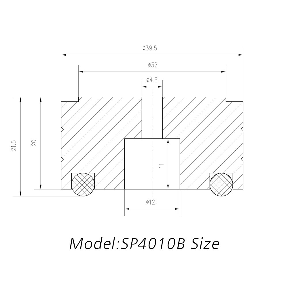 4Pcs Hifi Amp Speaker Aluminium Isolatie Voeten Pad Gebruik Voor Draaitafel Dac Stereo Audio Speakers Versterker Voeten Pads 40x20m