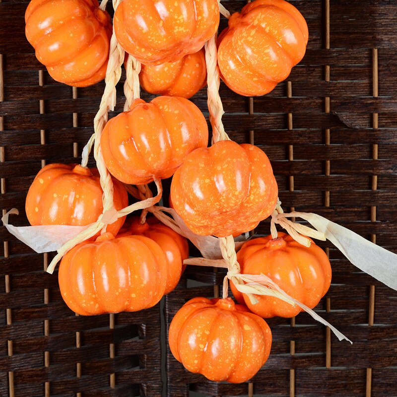 Cuerda de frutas artificiales, cuerdas de vegetales falsos para colgar, espuma de plástico para casa, cocina, decoración de granja, adorno colgante en la pared 1 cuerda