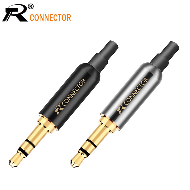 20 pièces 3.5mm Plug Audio Jack 3 pôles plaqué or écouteurs adaptateur pour bricolage casque stéréo écouteur ou utilisé pour réparation écouteur