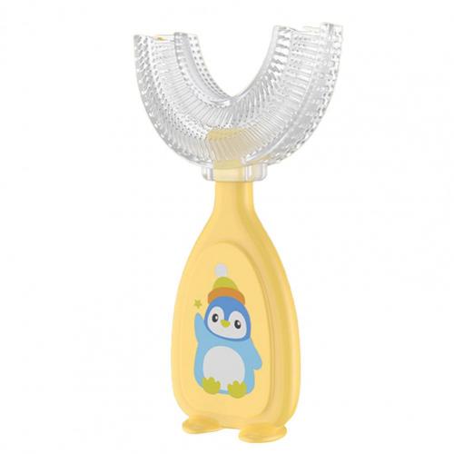 Kids Tandenborstel Pp Handvat 360 Graden Reiniging Draagbare Baby U Vorm Tandenborstel Voor Gum Care: Cream Small