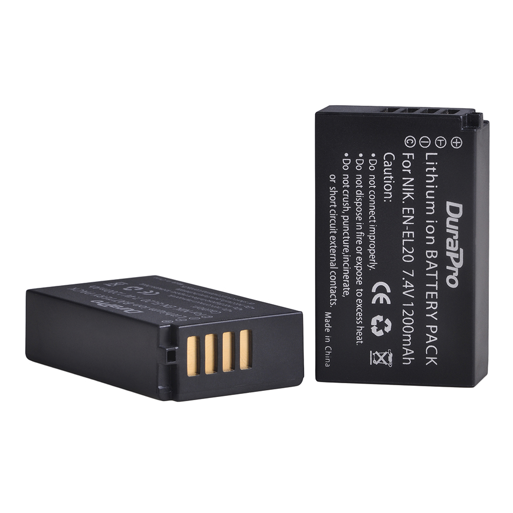 No -el20 en-el20a batteri + lcd dobbel lader for nikon coolpix  p1000, 1 j1, 1 j2, 1 j3, 1 s1, 1 v3,  coolpix a, coolpix  a 1