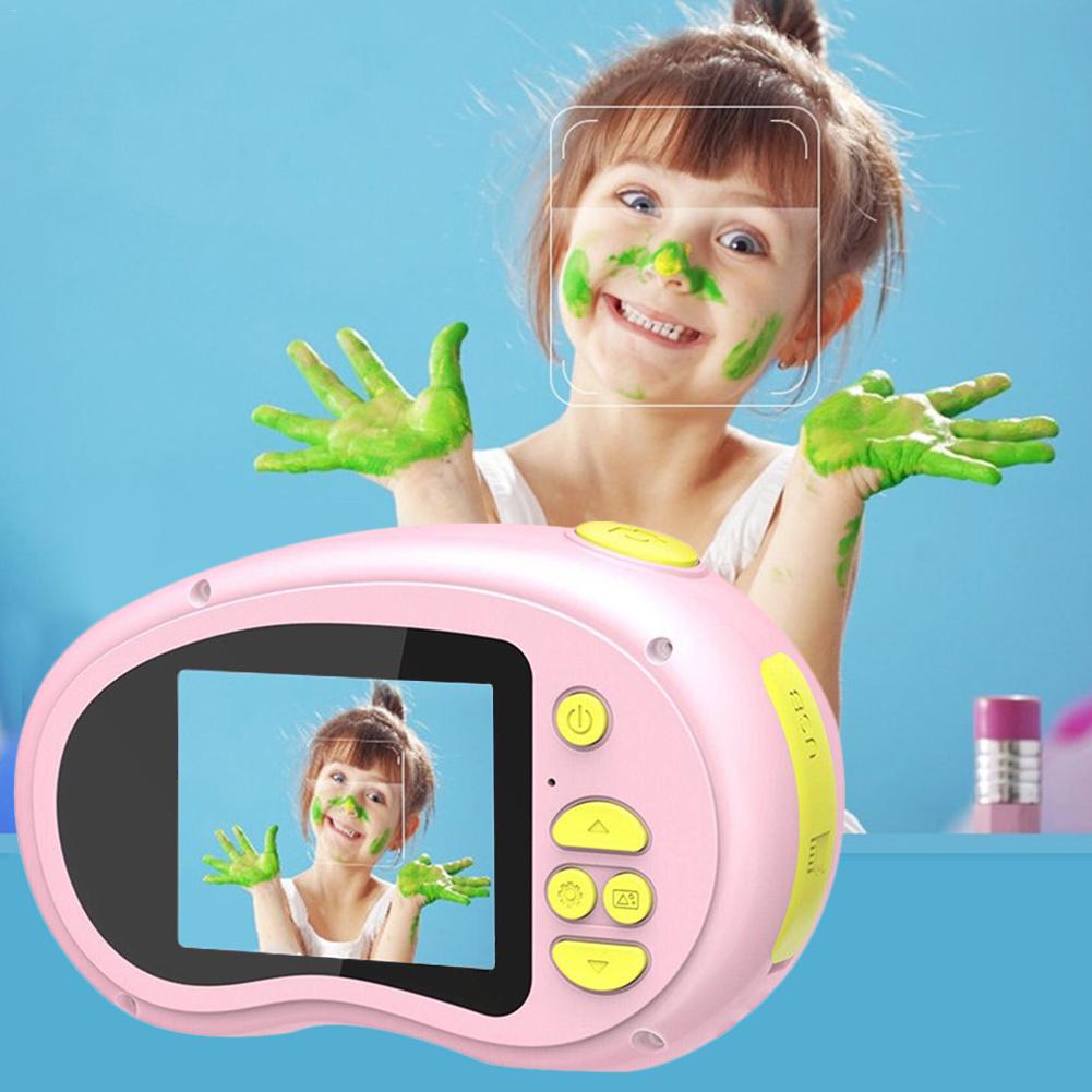 Børne hd digital fotokamera legetøj stødsikkert kamera silikone cover fotografering mini slr tegneserie kamera til børn fødselsdag