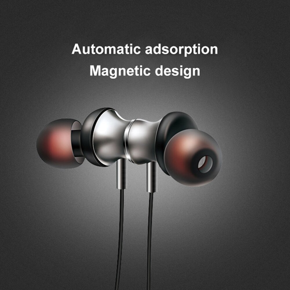 M8 Magnetic Wireless Bluetooth 4.1 Neckband Sports Earphone Stereo Headphone With Mic