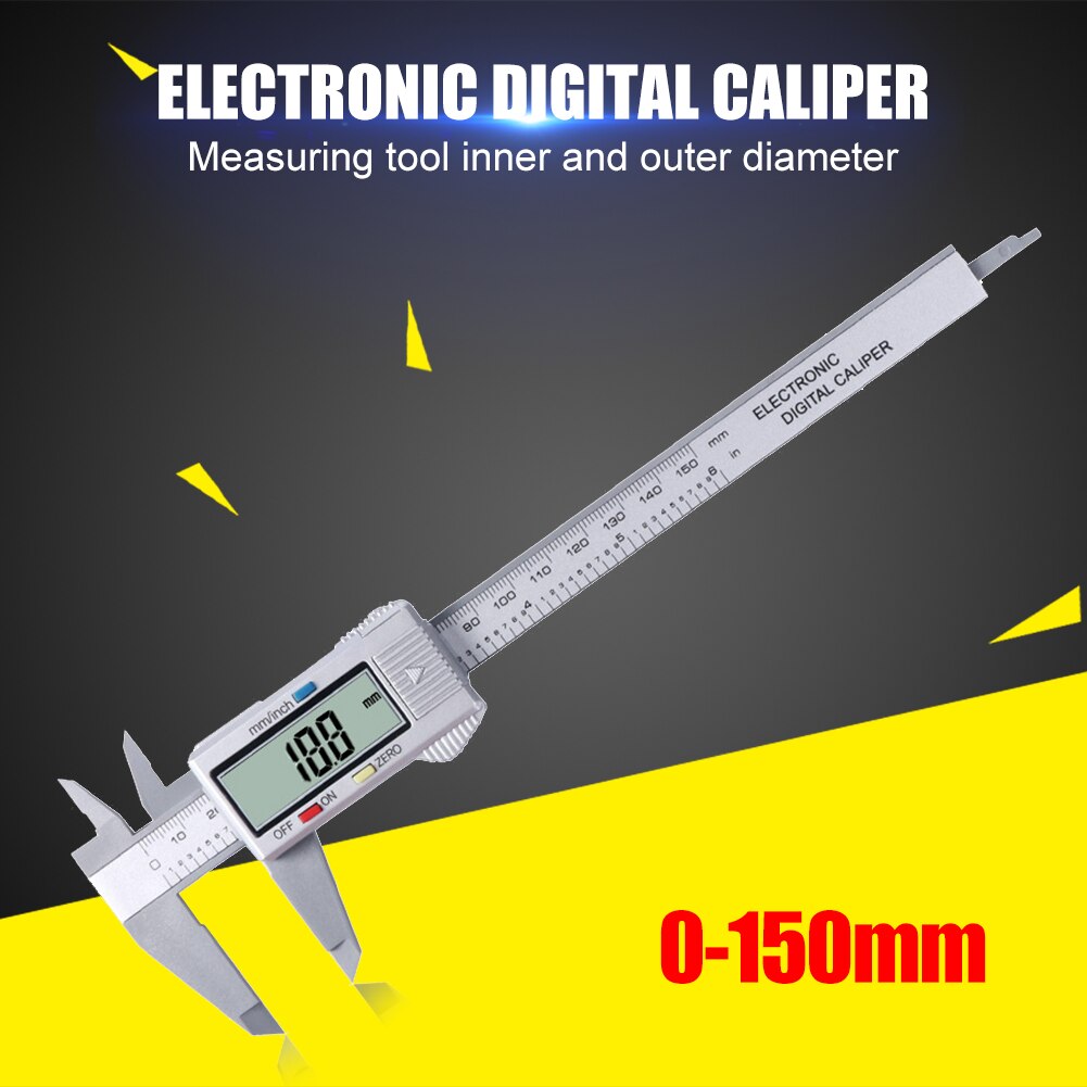 150Mm Lcd Digitale Elektronische Schuifmaat Gauge Micrometer Meten Digitale Ruler Meten