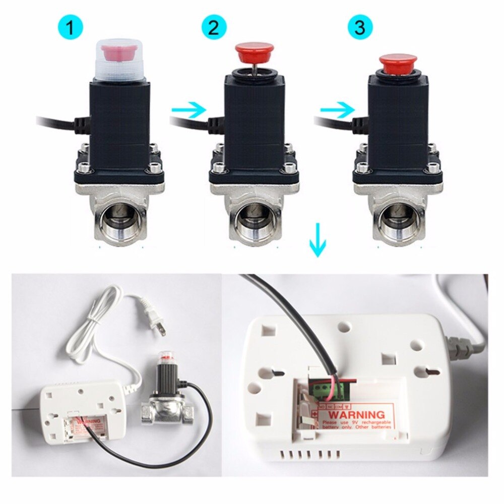 Automatic sensing LPG Natural Gas Emergency Shut Off Solenoid Valve For Home Security Alarm System & Alarming Leak Gas Pipeline