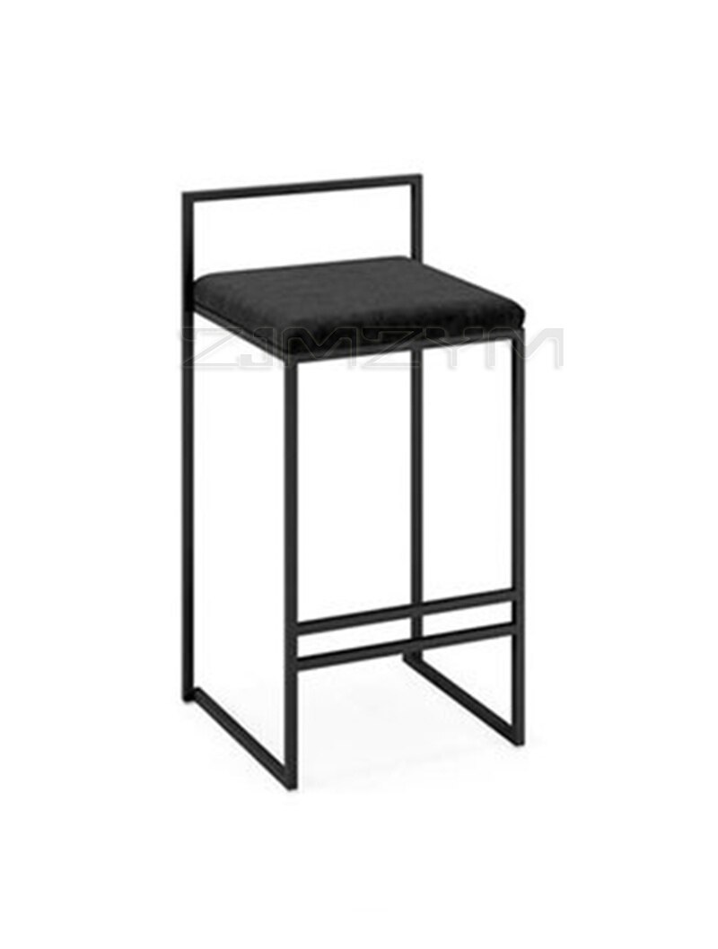 Nordic Barkrukken Mode Moderne Minimalistische Barkrukken Persoonlijkheid Hoge Bar Stoel Creatieve Barkrukken: black PU