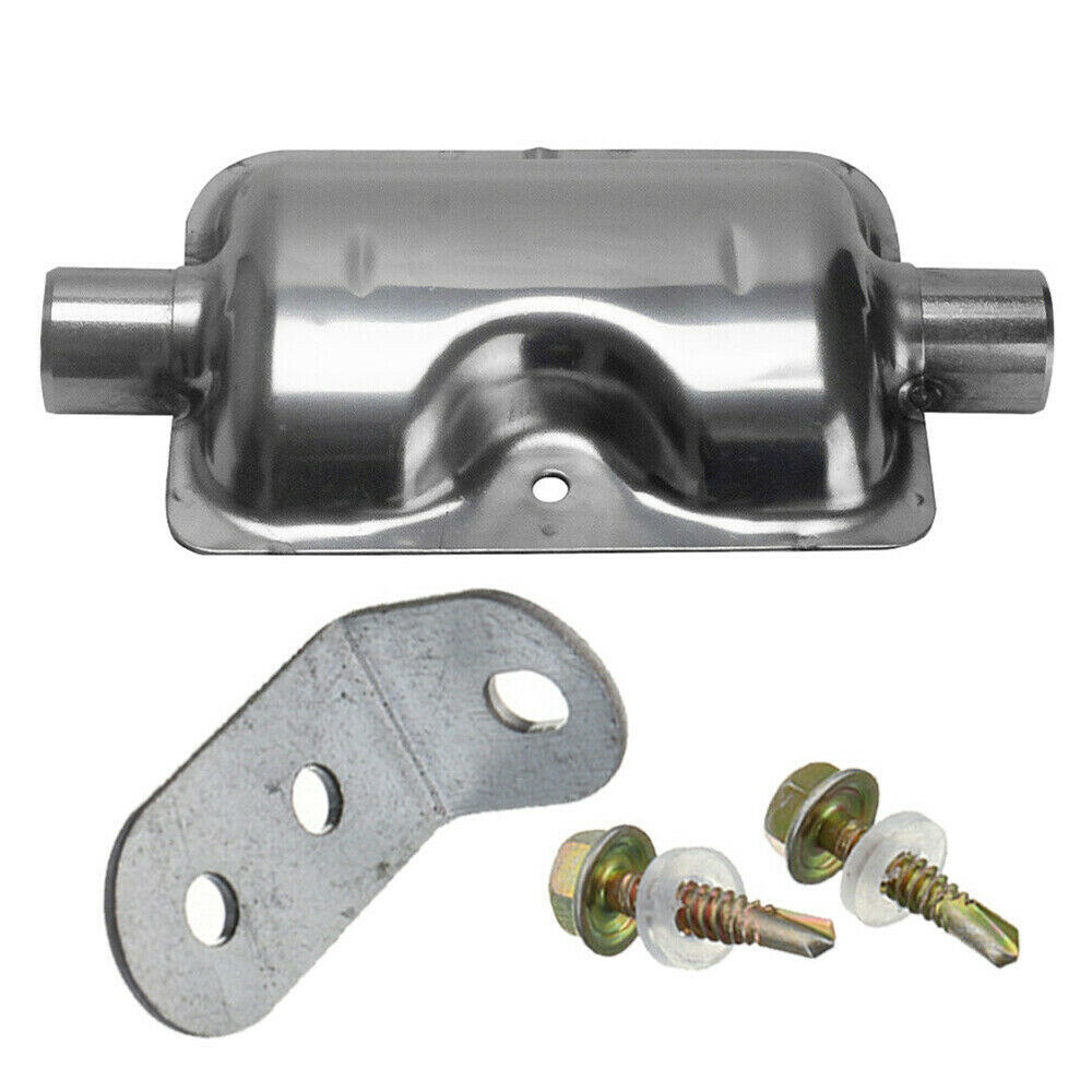 Pipe Muffler Exhaust Pipe Muffler Stainless Steel 1x Air Diesel Chrome