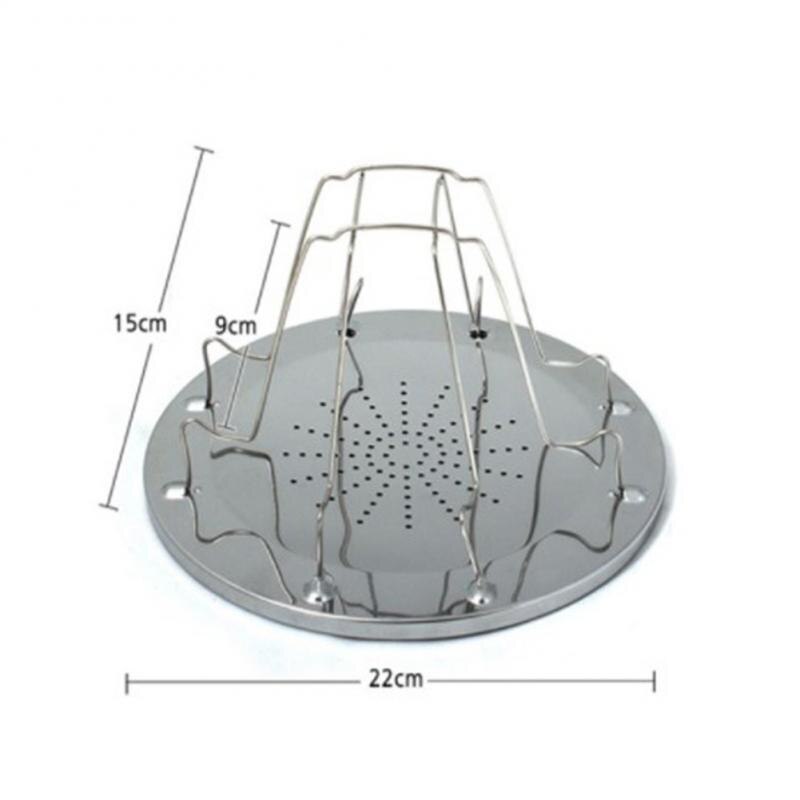 Toaster Rack Portable Outdoor Camping Stainless Steel Toast Bracket For Gas Hob Cooker Grill Tool Folding BBQ Tray Plate