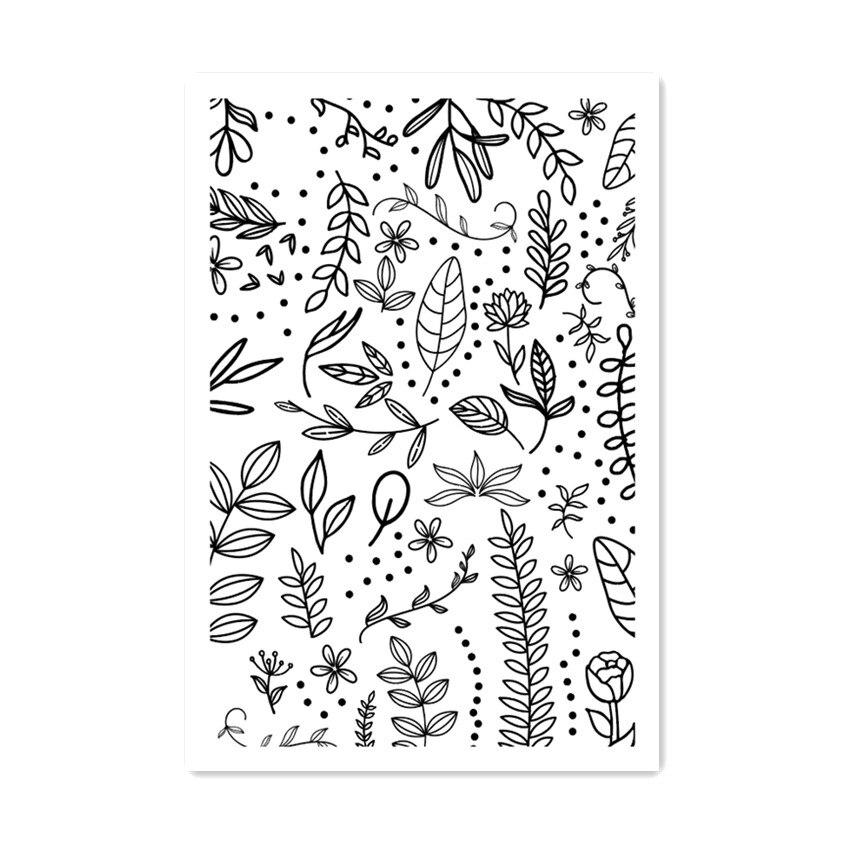 11x16CM noir arbre transparent joint clair timbres silicone joint rouleau timbres album à faire soi-même album/carte production pâques: garden