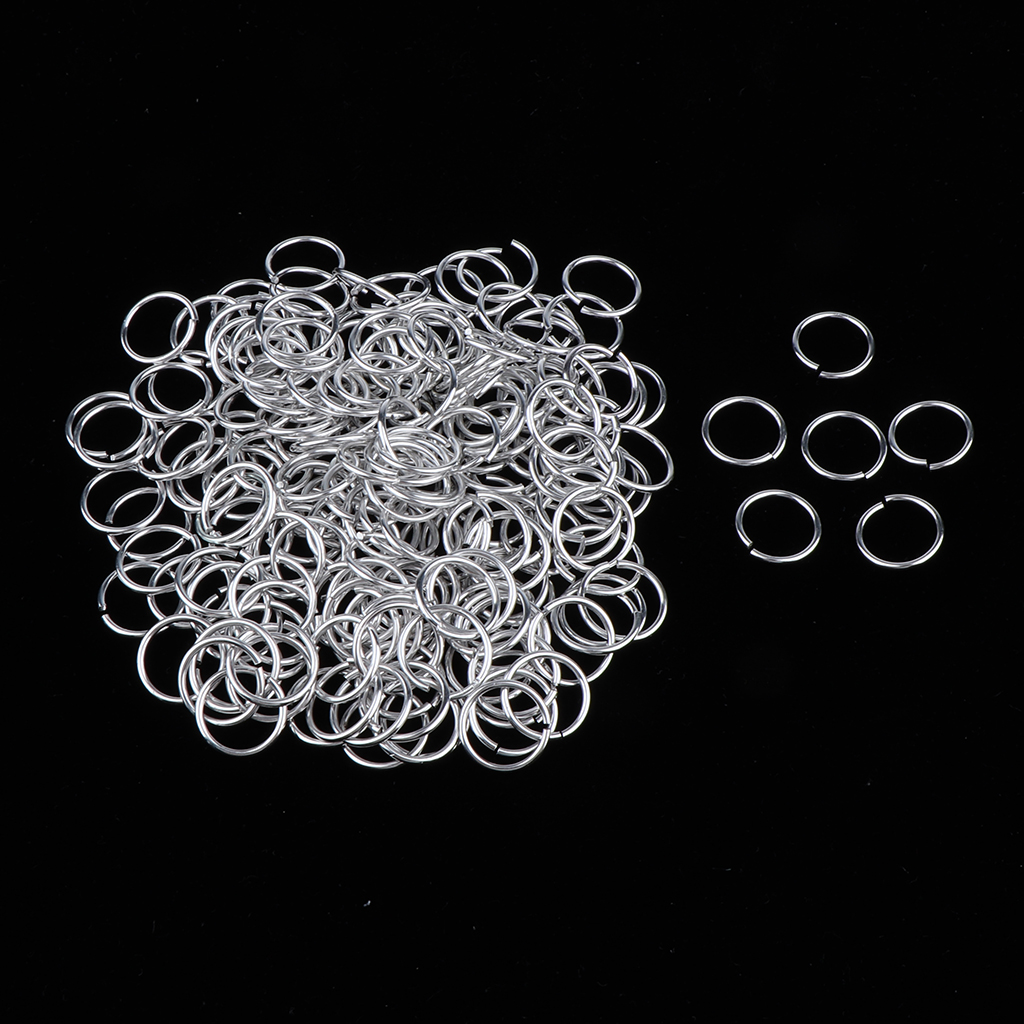 200 unids/pack 14mm anillos de Clip para el pelo decoraciones trenza lazo para cabello rastas de plata
