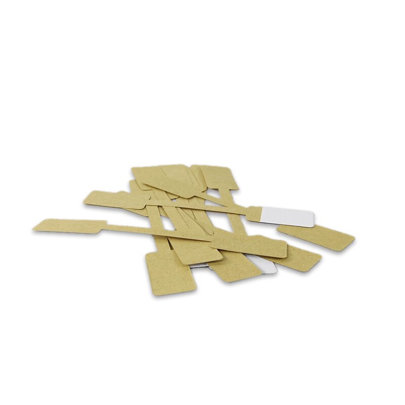 Jewelry labels 50 pcs/100 pcs kraft paper self-adhesive retail round jewelry labels tag price self-sticking: 10x1.5cmblack / 100pcs