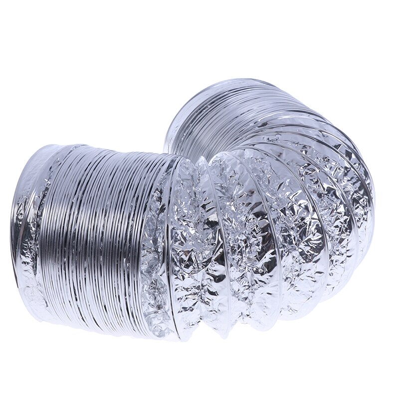 4 Inch 100mm Ventilator Pipe PVC Aluminum Tube Air Ventilation Pipe Hose Flexible Exhaust Duct 3/2M Air System Vent Bathroom