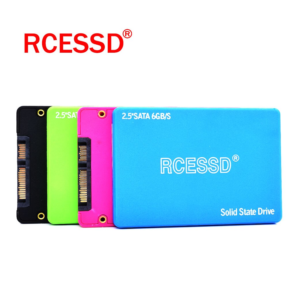 RCESSD plástico 2,5 pulgadas SATA SSD 128GB 256GB 512GB 1TB SSD 1TB disco interno de estado sólido 2,5 SSD SATA para ordenador portátil de escritorio