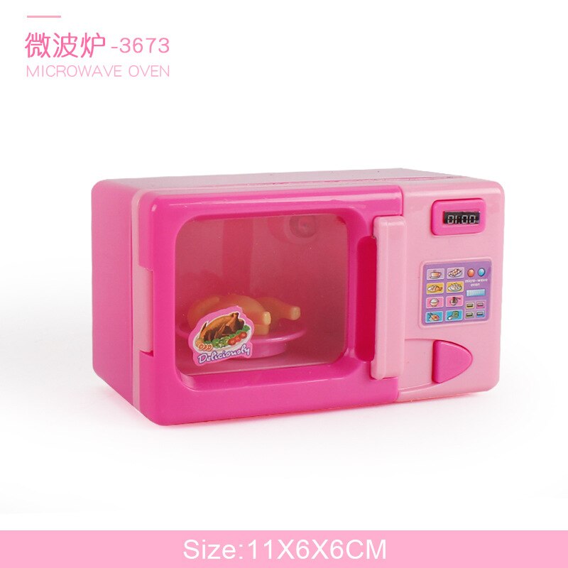 Mädchen Spielen Haus Spielzeug Kühlschrank Kühlschrank kühlbox gefrierschrank Mixer Ofen Juise Maschine Mini zubehör Spielzeug für puppe traum haus