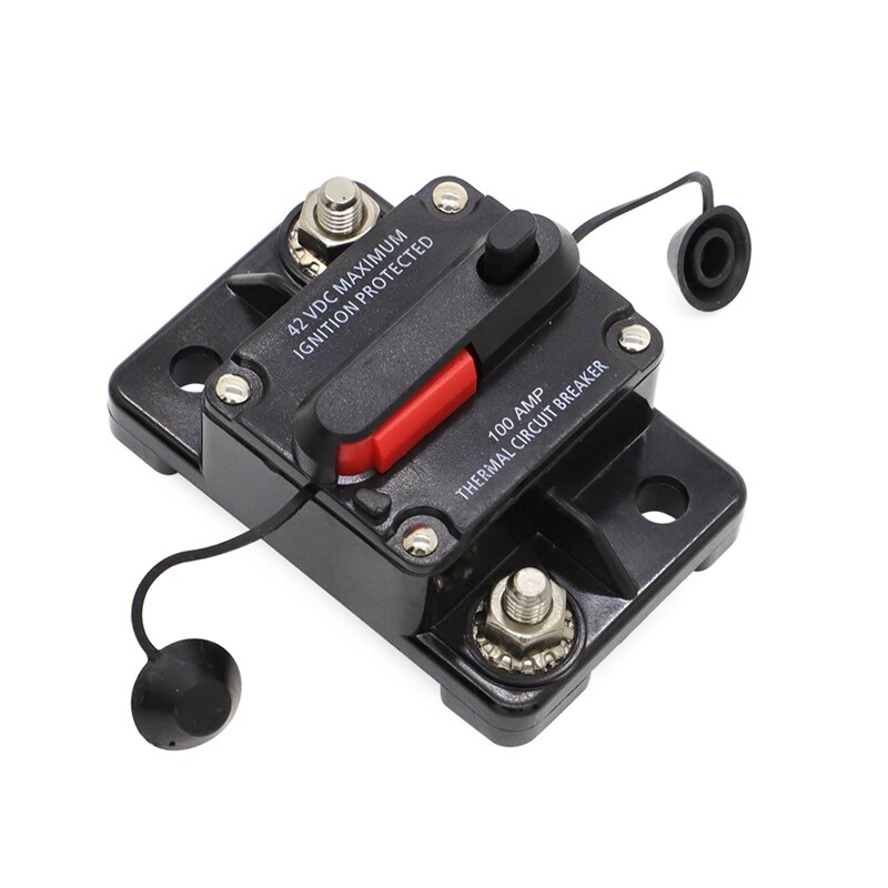 100 150 250 Amp Circuit Breaker Trolling Manual Reset Car Marine Trolling Motors Boat ATV Manual Power Protect Fuse 12V-48V DC