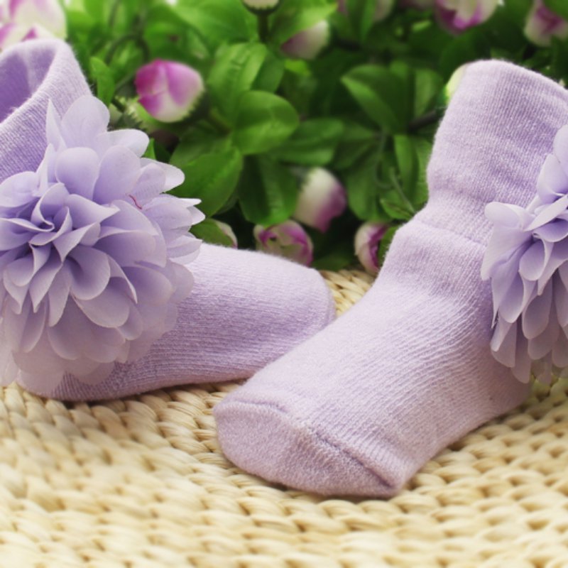 Hilittlekids 0-6 Mese bambini piccoli Neonati Caviglia Calzini E Calzettoni Del bambino Principessa Delle Ragazze Fiori Calzini E Calzettoni