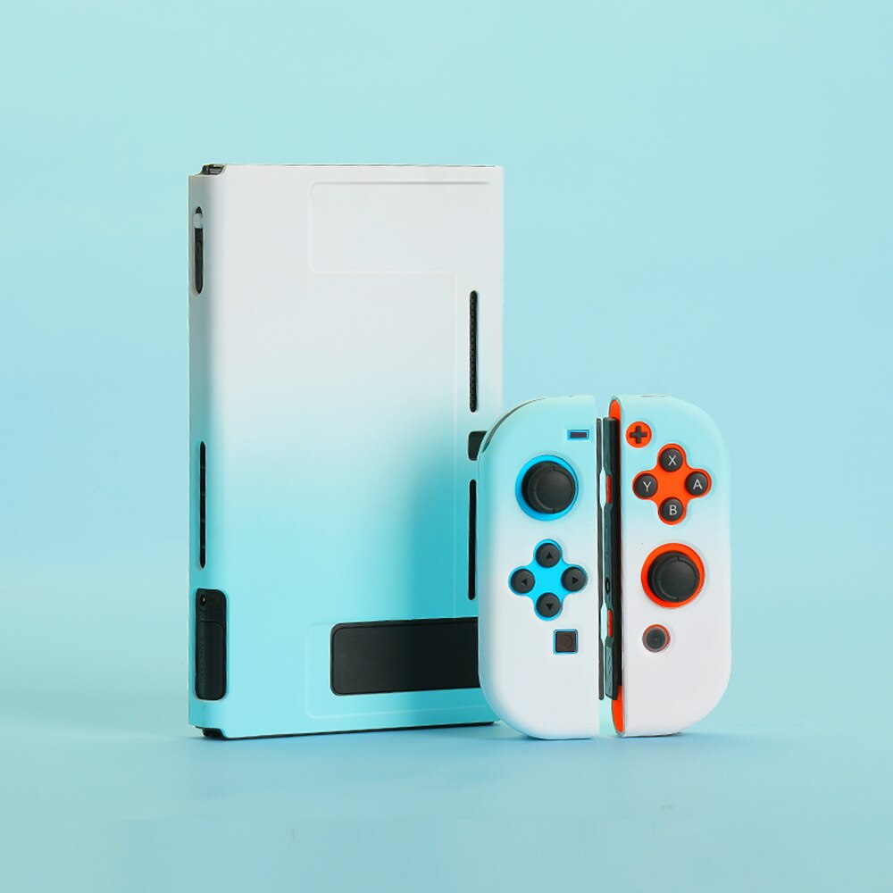 Voor Nintendo Switch Gevallen Console Beschermende Hard Case Shell Voor Nintendos Schakelaar Kleurrijke Voor Nintendo Switch Accessoires: White blue gradient