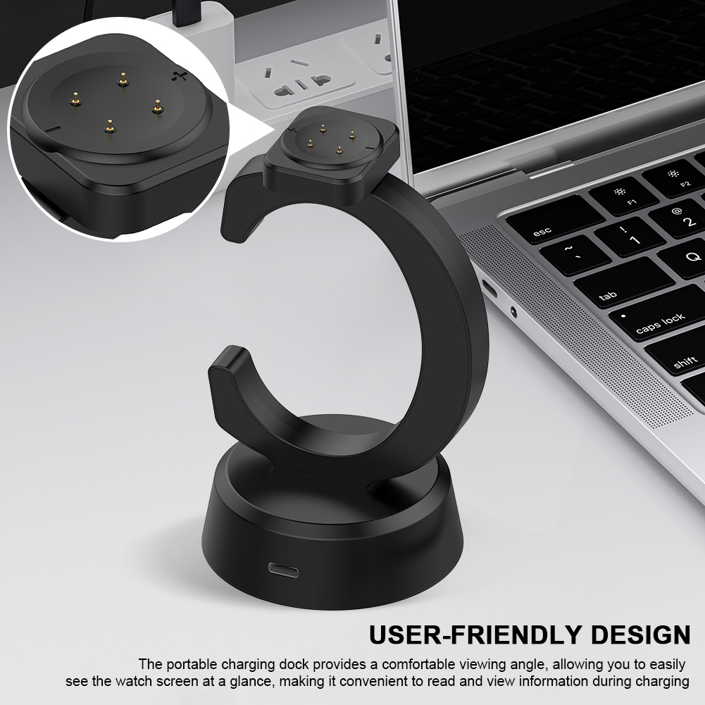 Suporte magnético doca do carregador com cabo de carregamento usb tipo-c suporte de carregamento para google pixel watch 3/watch 2/fitbit ace lte