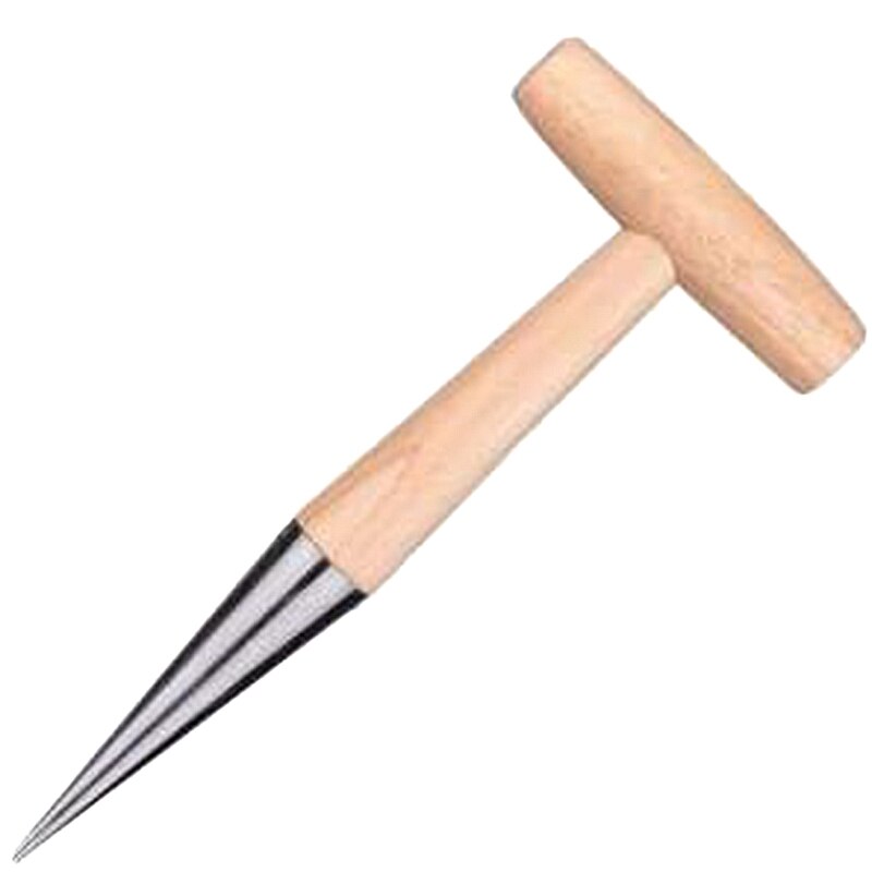 Stainless Steel Dibber for Planting Outdoor Loosen Accessory Plant Wood Handle Punch Hole Tools Garden Practical: Default Title