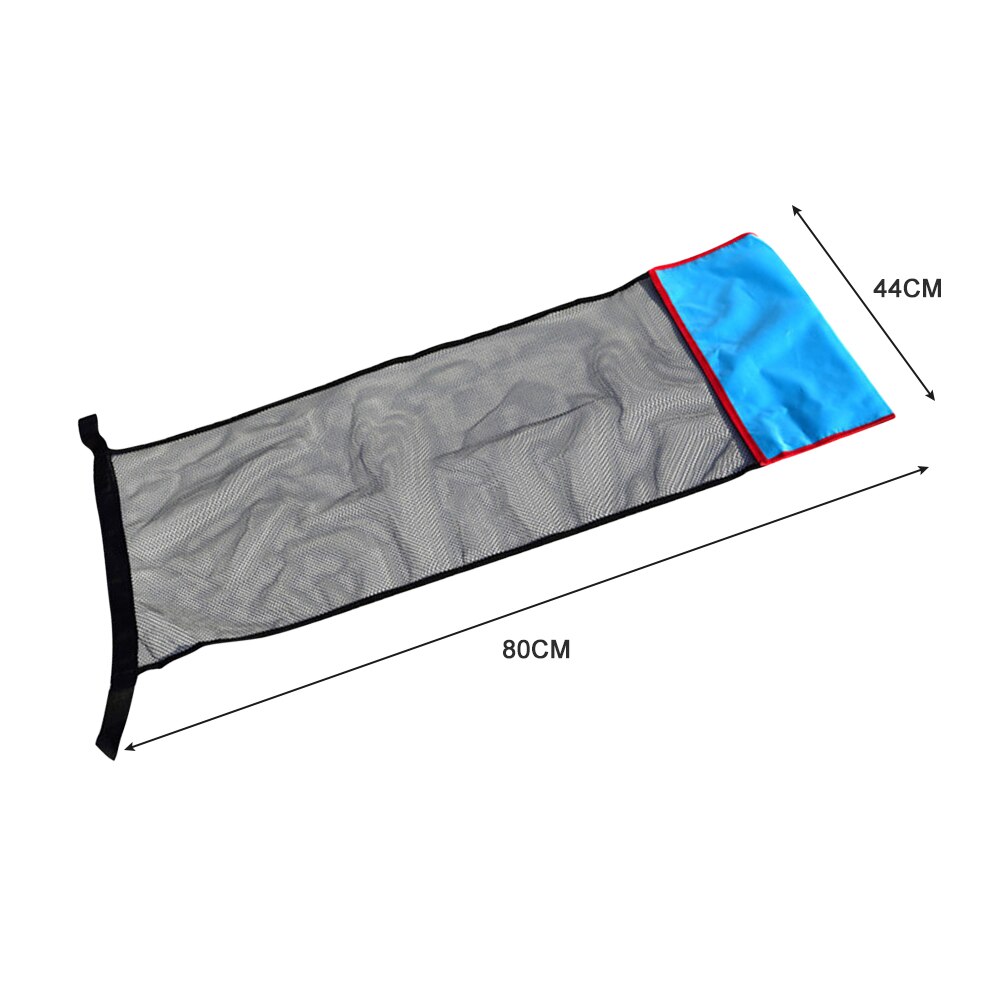 Floating Water Hammock Float Lounger swimming Bed Chair Pool Party Summer Water Sports Beach Mattress Sea Outdoor Tools: blue net