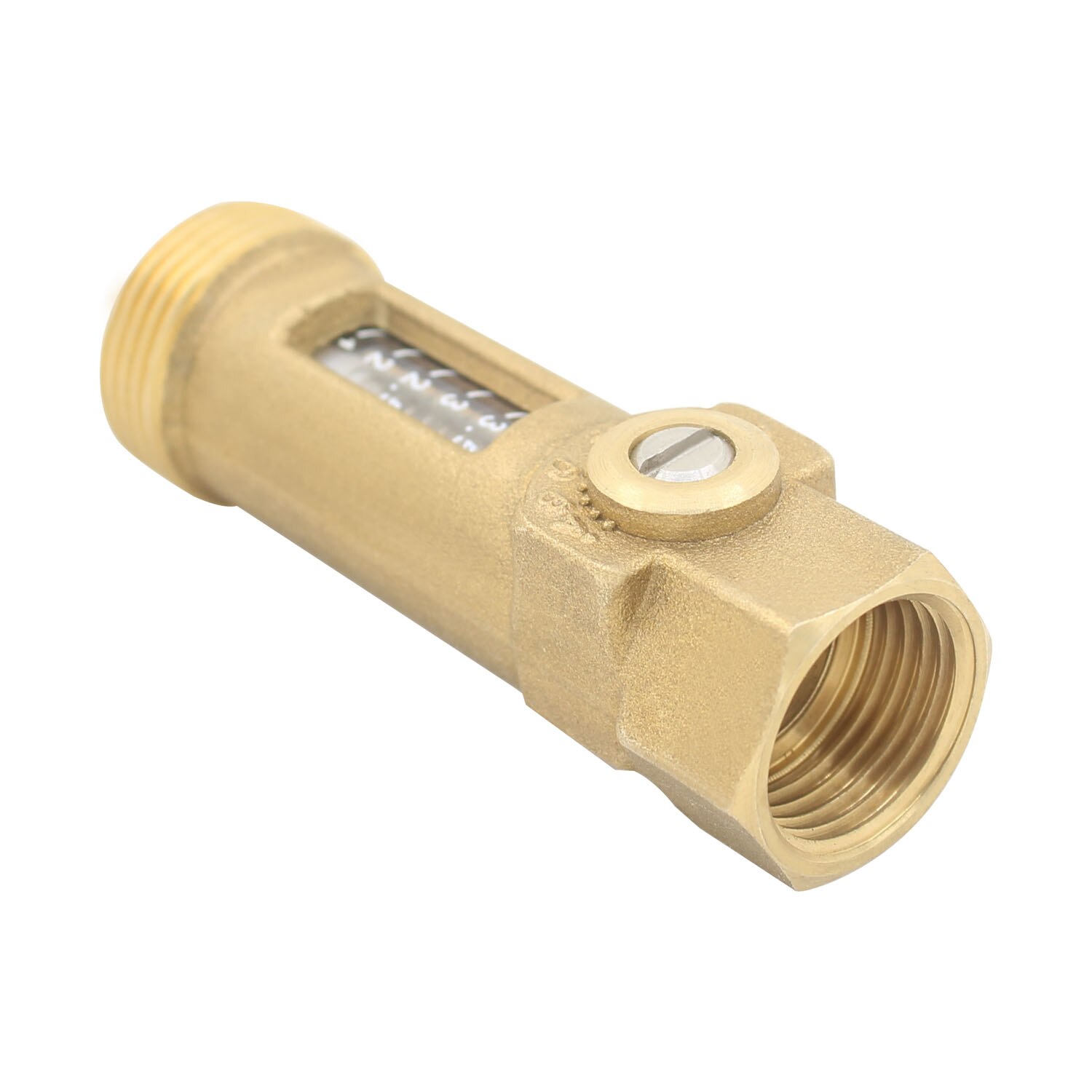 Flow Meter DN20 Solar Flow Regulator Flow Valve Brass manifold for Solar Water Heating G3/4 inch Double Female Thread