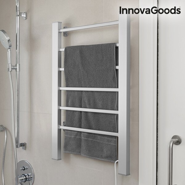 Innovagoods Elektrische Handdoekenrek Voor Vloer Of Wand 90W Grijs (6 Bars)