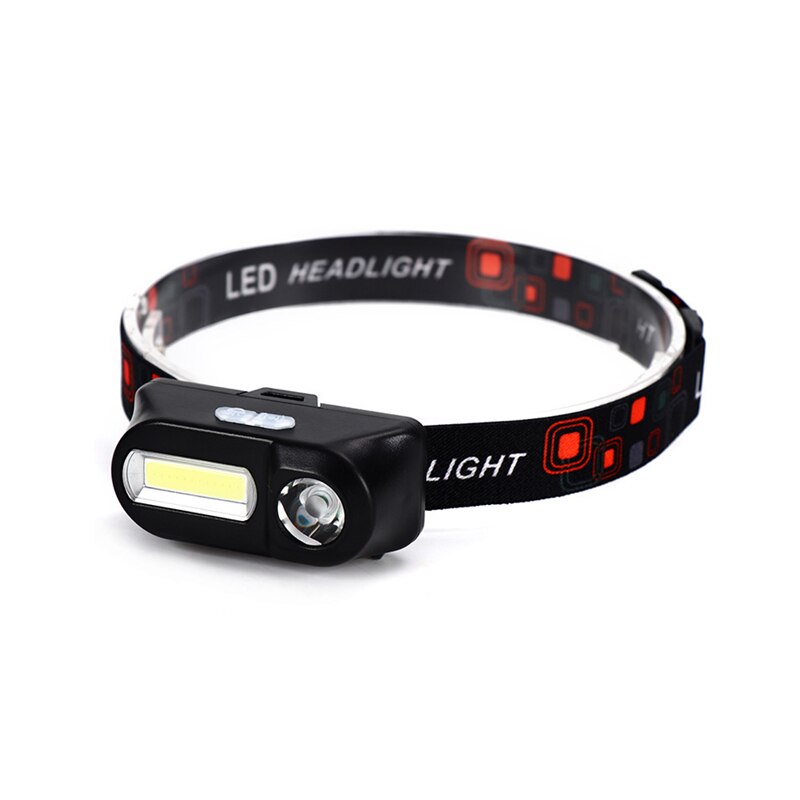 Rechargeable COB/LED Headlamp with 3 Lighting Modes, Comfortable and Perfect for Camping, Hiking, Riding, Battery not Included: Default Title