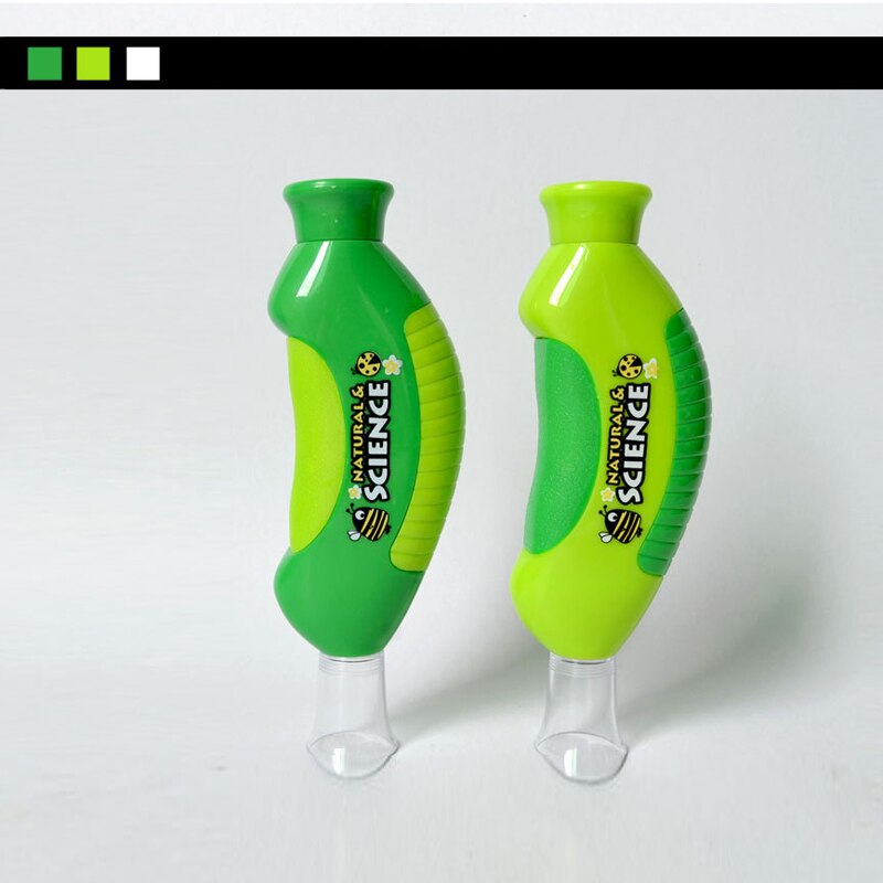 Autops 1 stuks mini plastic kinderhandmicroscoop voor wetenschappelijke exploratie, draagbaar leerzaam educatief speelgoed voor kinderen
