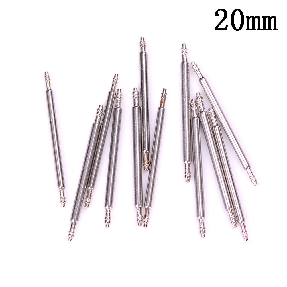 10 Uds. 8-22MM correa de reloj barras de resorte enganche de correa herramientas de relojero de reparación 16mm 18mm 20mm 22mm: 20mm