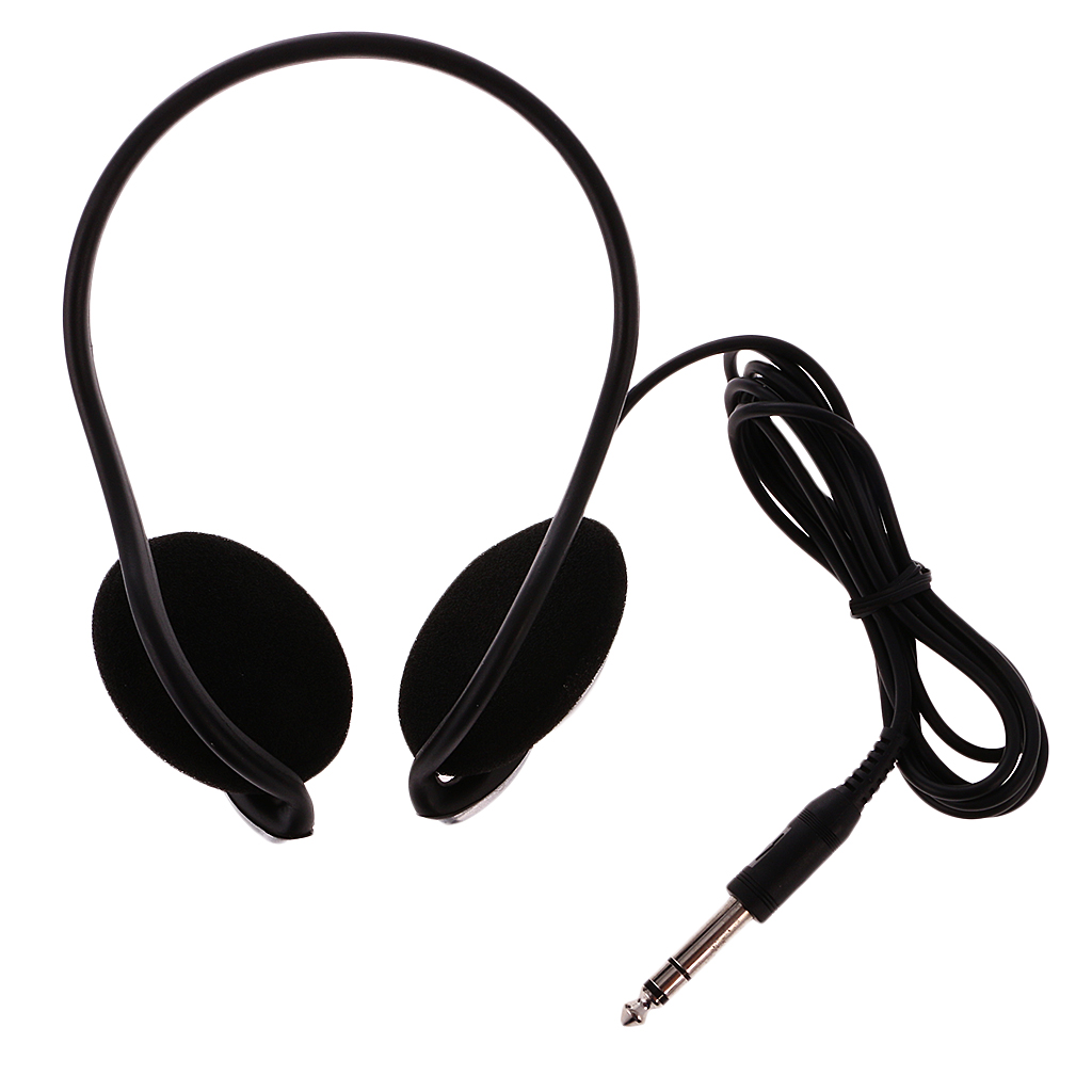 6.3mm plugger studio hodetelefoner dj stereo hodetelefoner studio monitor gaming headset for tv telefoner pc elektronisk piano headset