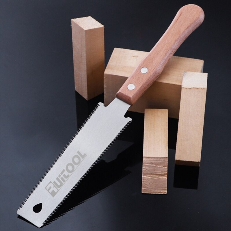 Double Edge Japanese Pull Saw Japanese Steel Flexible Blade Double Edge Flush Cut Hand Saw for Woodworking