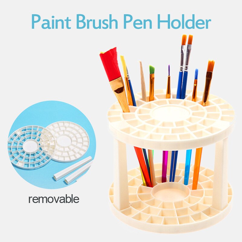 Aquarel Schilderij Borstel Pen Houder Art Supplies Penselen Pen Houder 49 Gaten Pen Rack Display Stand Ondersteuning Houder