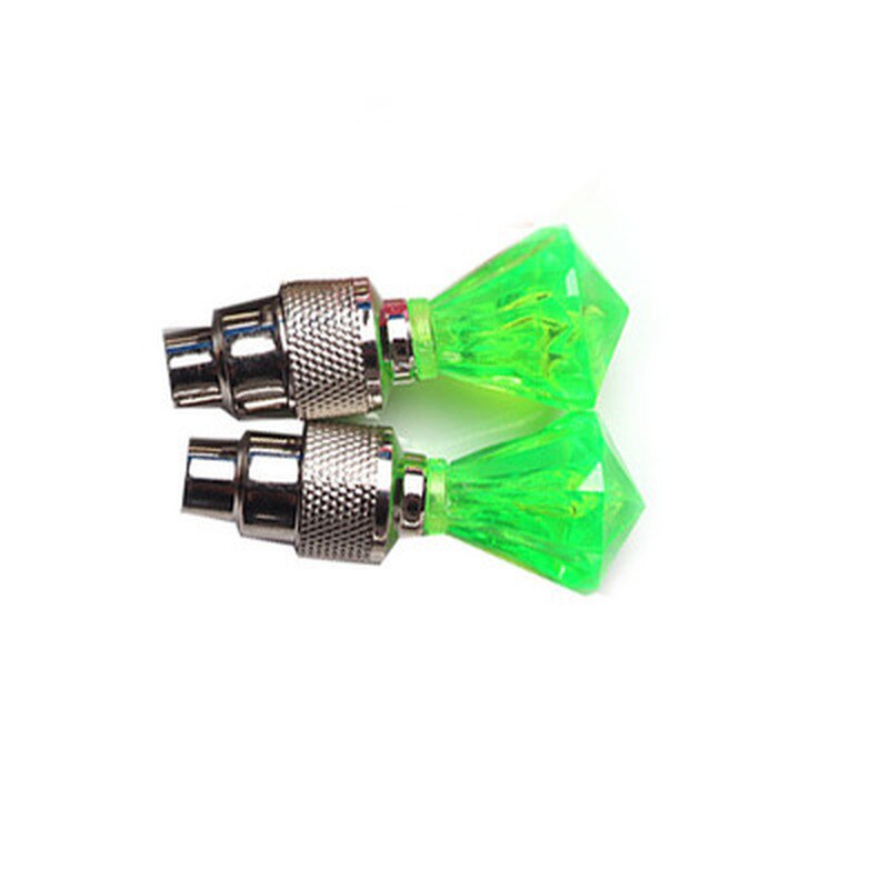 Valve de pneu bleu néon, accessoires pour vélo automobile, fourniture de vélo bleu néon, LED stroboscopique, 1 pièce
