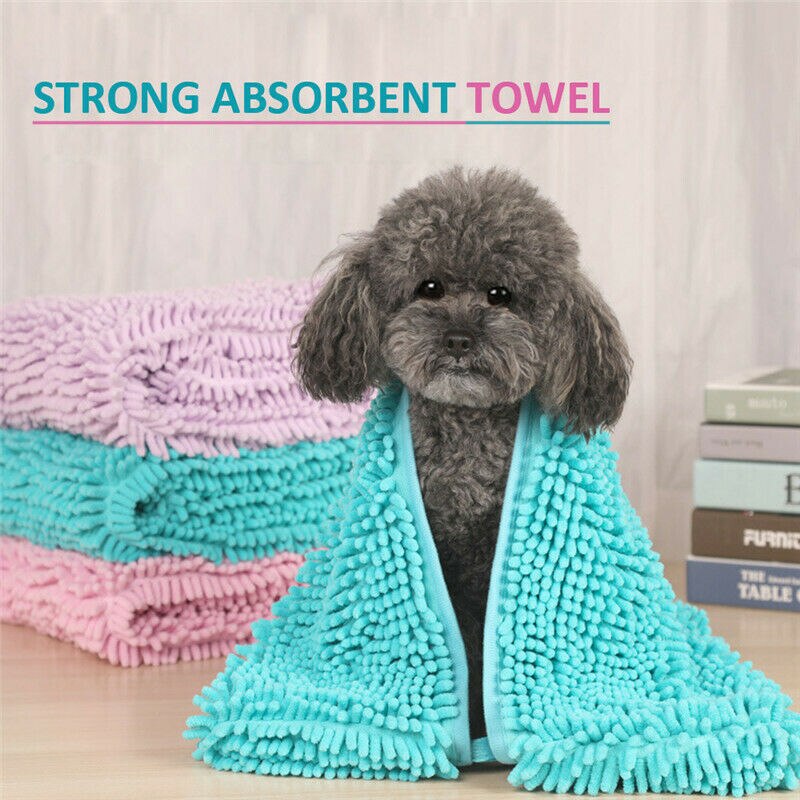 1Pc Pet Douche Handdoek Hond Kat Sneller Drogen Bad Doek Bad Wassen Handdoeken Water Remover Grooming Drogen Handdoek Baden tool