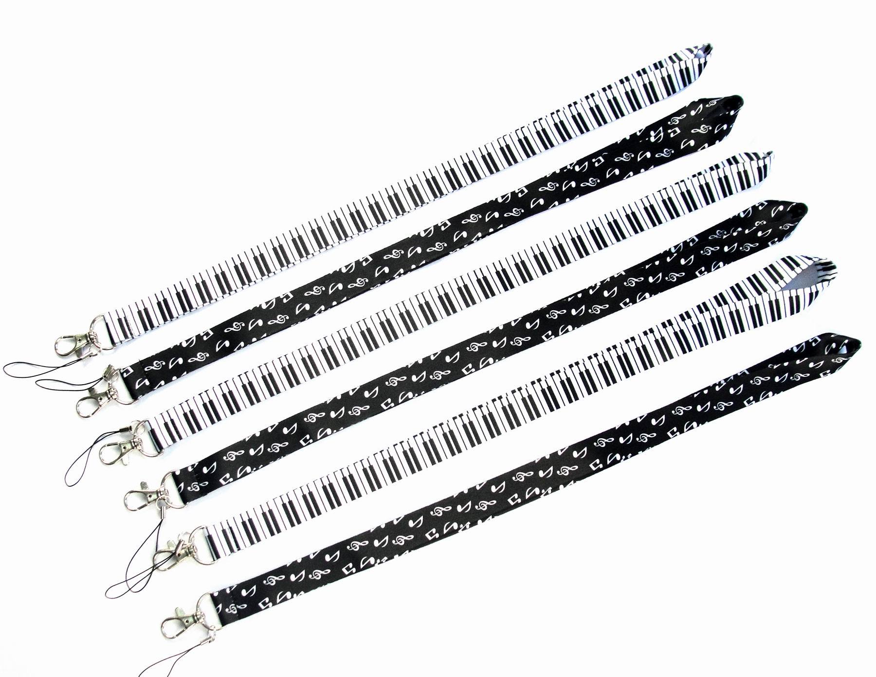 40Pcs Piano Muziek Nek Lanyards Voor Mobiele Telefoon Accessoires Leuke Telefoon Bandjes Lange Lanyards Voor Sleutels Id-kaart