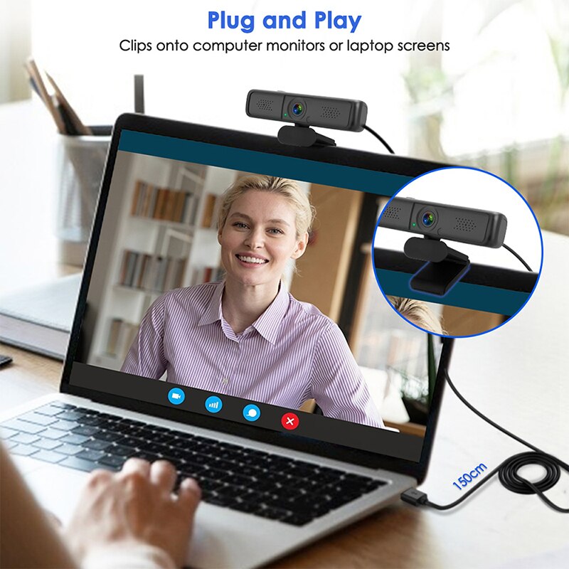 4 million pixels HD PC 1080P Webcam 2K Autofocus USB Web Camera Laptop Desktop For Office Meeting Home With Mic HD 1080P Web Cam