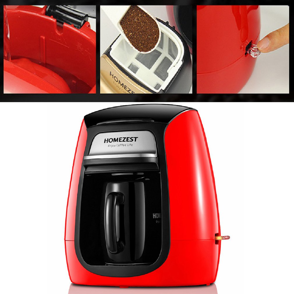 Single Cup 0.15L Portable Coffee Maker Tea Room Fully Automatic Drip Coffee Machine American Coffee Machine