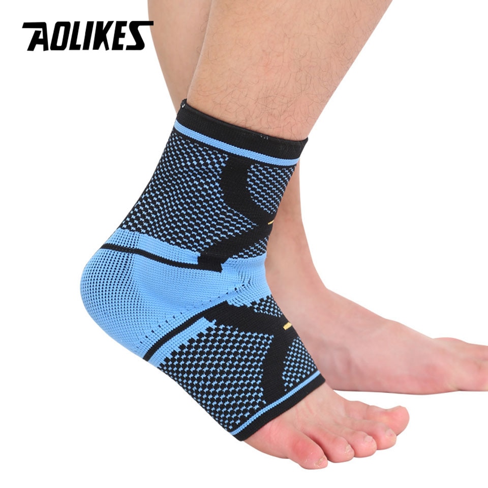 Professionele Sport Veiligheid Enkel Ondersteuning Sterke Enkel Bandage Elastische Brace Guard Ondersteuning Sport Gym Voet Wrap Bescherming