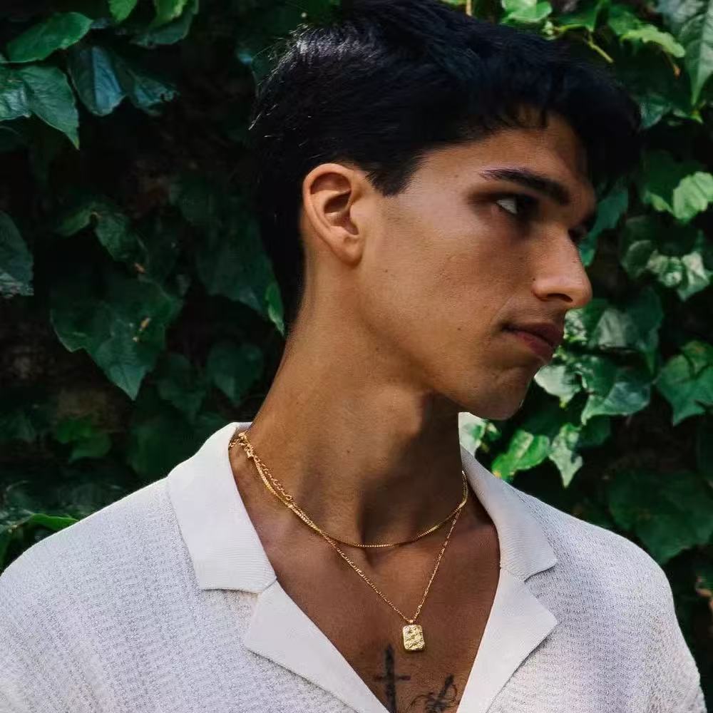 Collar de cadena de caja de acero inoxidable Simple de 1,2mm, collar de acero de titanio de Color dorado para hombre, joyería de para mujer, accesorios de tendencia